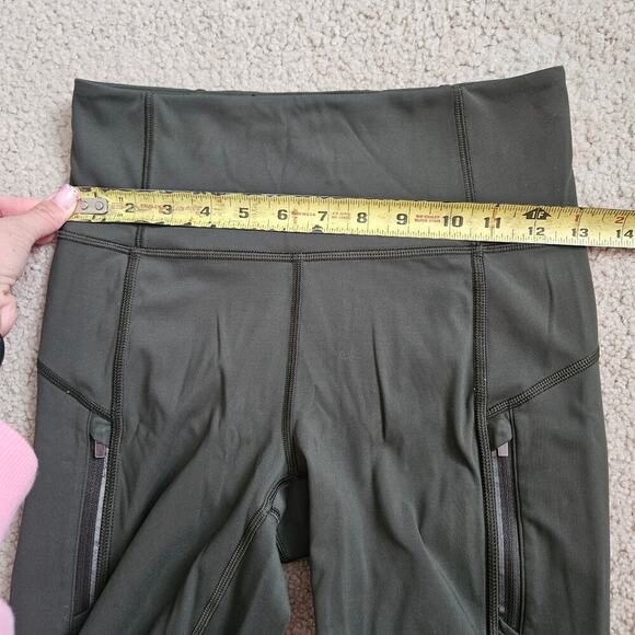 Athleta Rainier High Rise Legging Olive Green XS - Picture 6 of 9
